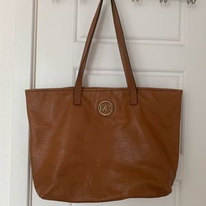 Well Loved Michael Kors Cognac Tote